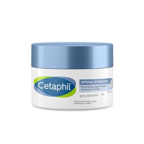 Cetaphil Optimal Hydration Replenishing Night Cream With Hyaluronic Acid For Dehydrated Skin
(50 g)