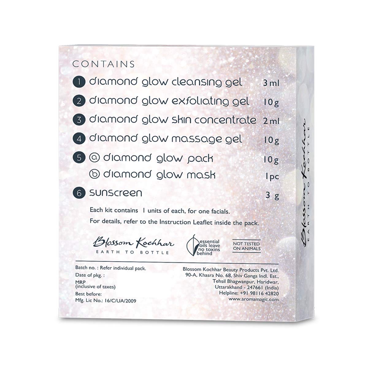Aroma Magic Diamond Glow Facial Kit | Single Use