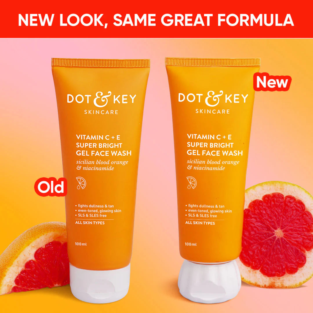 Dot & Key Vitamin C + E Gel Face Wash for Glowing Skin | 175ml