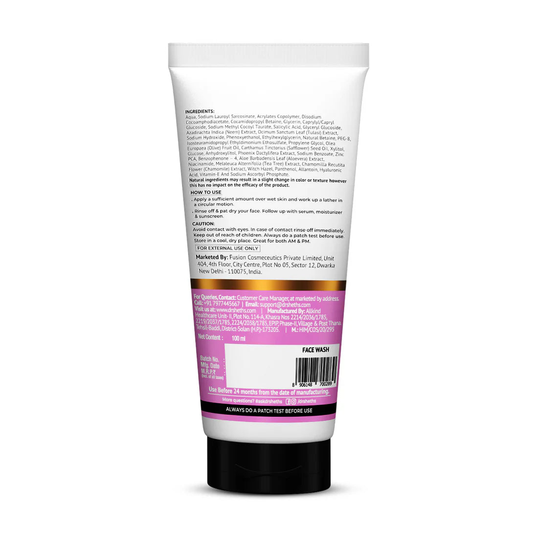 Dr Seth’s Neem & Salicylic Acid Face Wash - 100ml