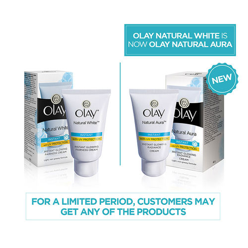 Olay Natural Aura Instant Glowing Radiance Cream with UV Protection
(40g)