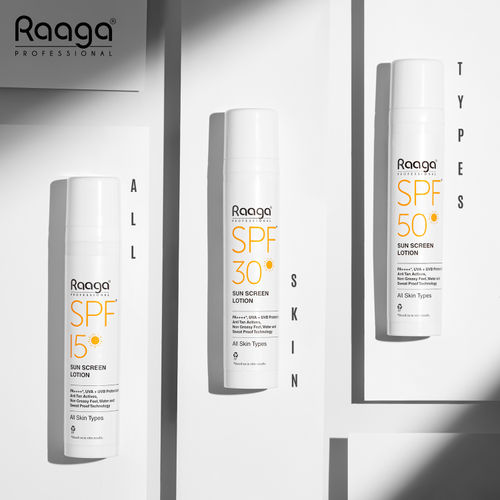Raaga Professional Spf 30 Pa++++ Sunscreen Lotion With Uva + Uvb Protection, All Skin Types, 55 Ml
