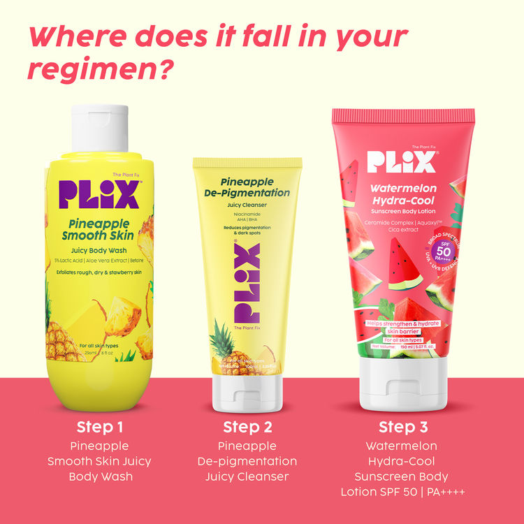 Plix Watermelon Hydra-Cool Sunscreen Body Lotion
(150ml)