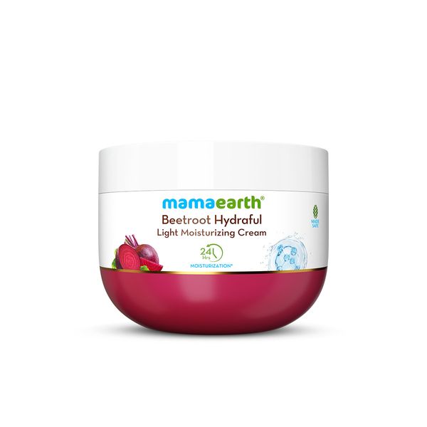 Mamaearth Beetroot Hydraful Moisturizer with Beetroot & Hyaluronic Acid for Natural Pink Glow - 200 g