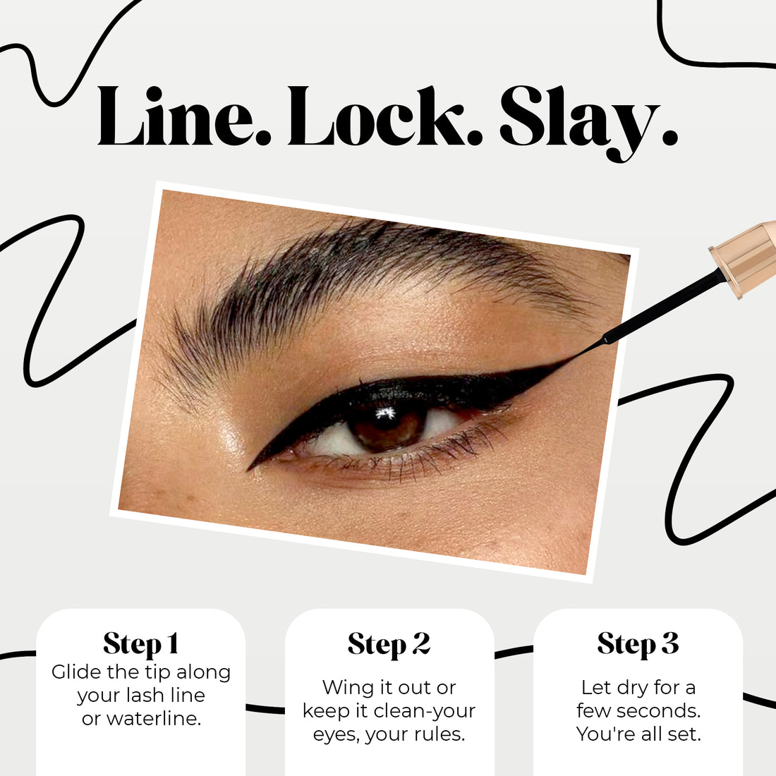 Colors Queen Shine Line Long Lasting Waterproof Eyeliner (Black) | 6 Ml