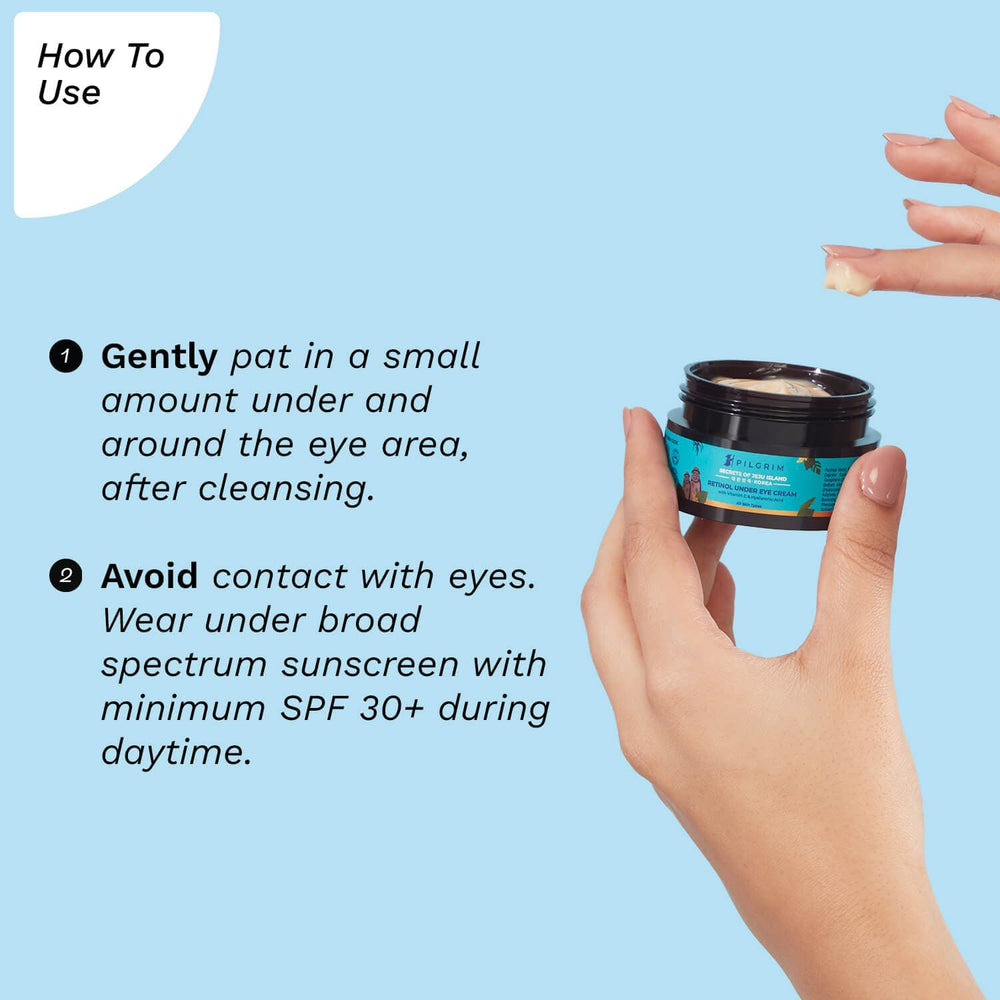 Pilgrim Retinol Under Eye Cream with Vitamin C & Hyaluronic Acid
Discover Youthful And Vitalized Skin