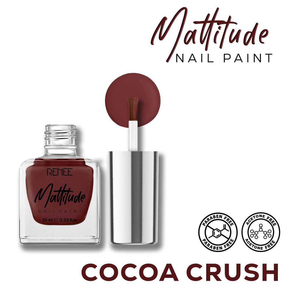 RENEE Mattitude Nail Paint 10ml (15 Cocoa Crush)