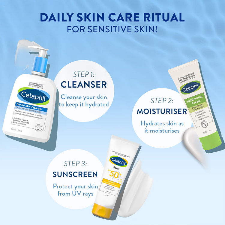 Cetaphil Gentle Skin Cleanser for Dry to Normal Skin with Niacinamide Dermatologist Recommended
(1Ltr)