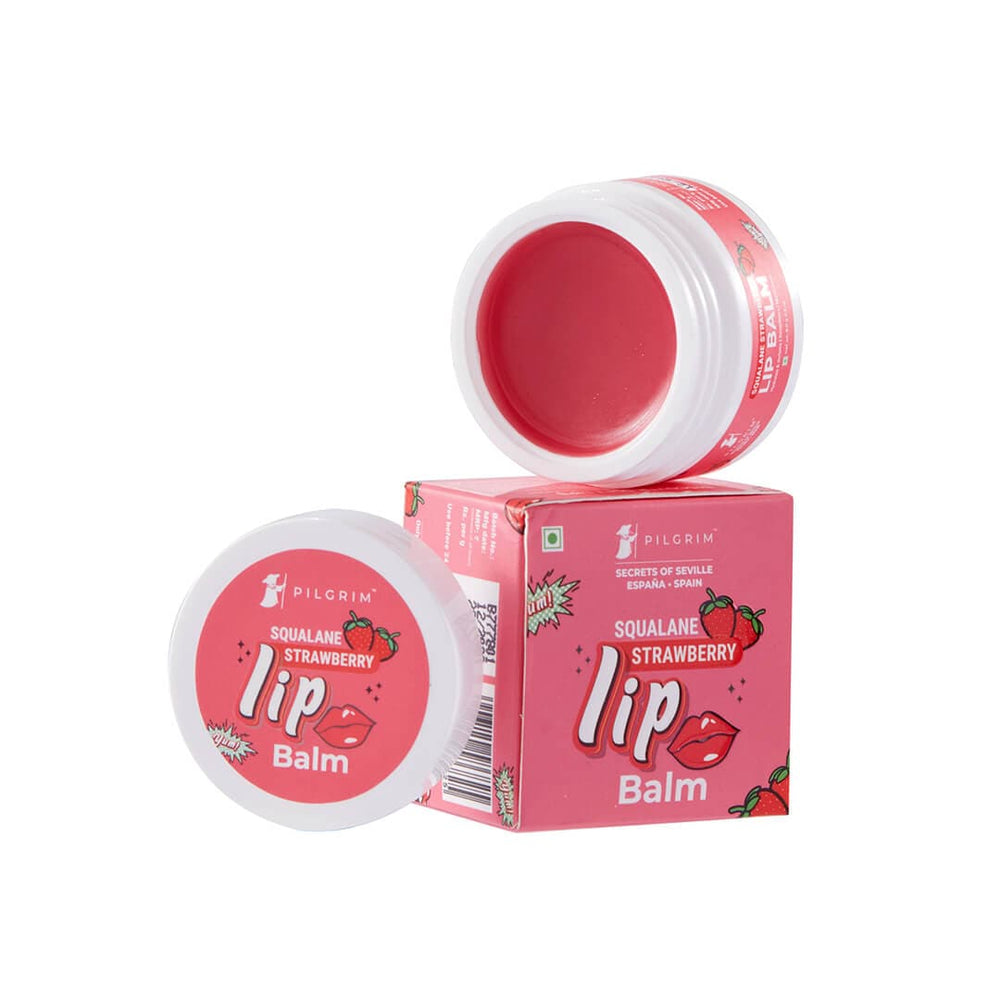 Pilgrim Squalane Strawberry Lip Balm Discover Soft Lips