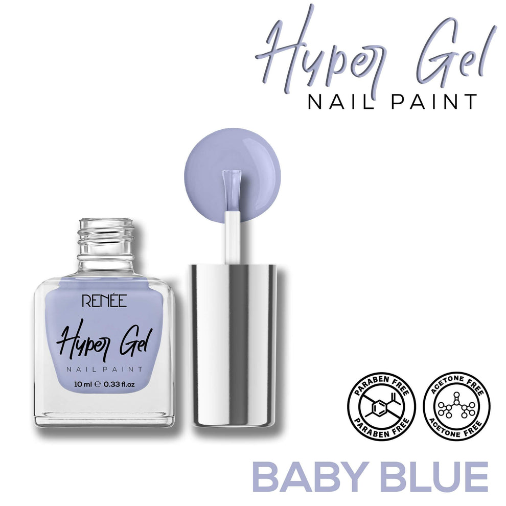 RENEE Hyper Gel Nail Paint 10ml (09 Baby Blue)