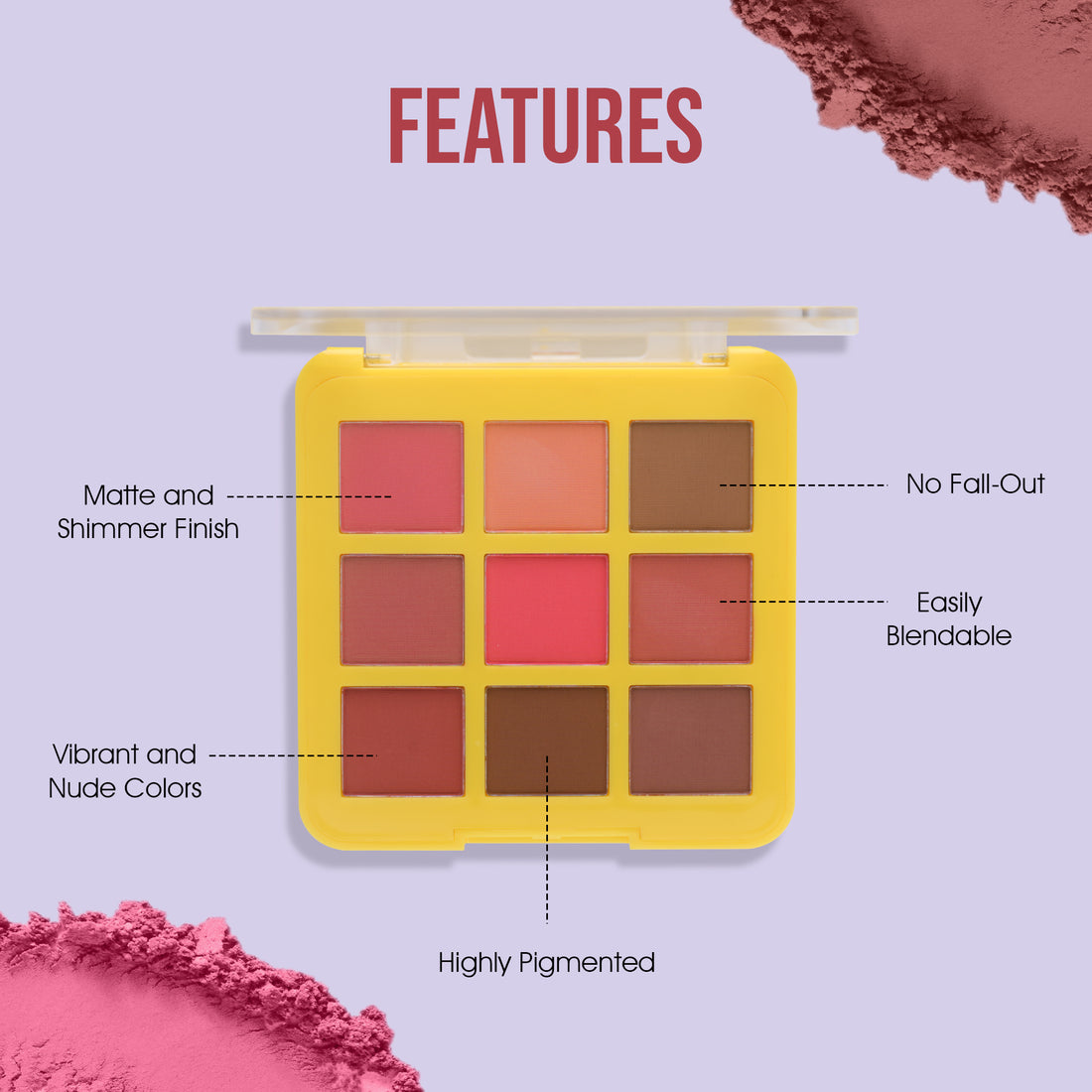 Colors Queen 9 Color Eyeshadow Palette / 02 Wet Nudes