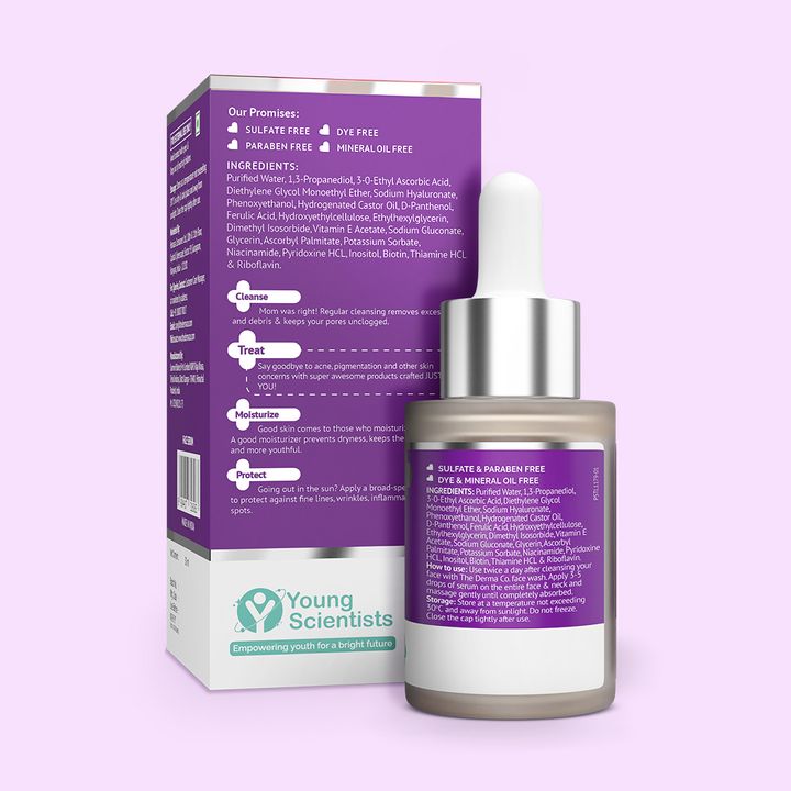 The Derma Co 5% Vitamin C Daily Face Serum with Ferulic Acid & Multivitamin - 30ml