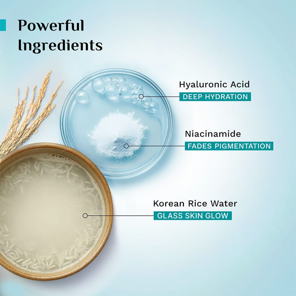 Pilgrim Korean Rice Water Hydra Glow Gel Face Wash / 150ml