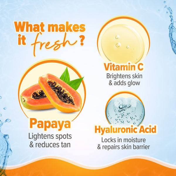 Aqualogica Glow+ Infused Water Sunscreen with Papaya & Vitamin C
