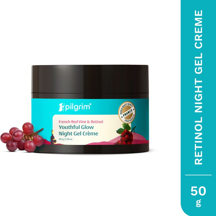 Pilgrim Red Vine Night Gel Crème with Retinol, Mulberry & Vit. C