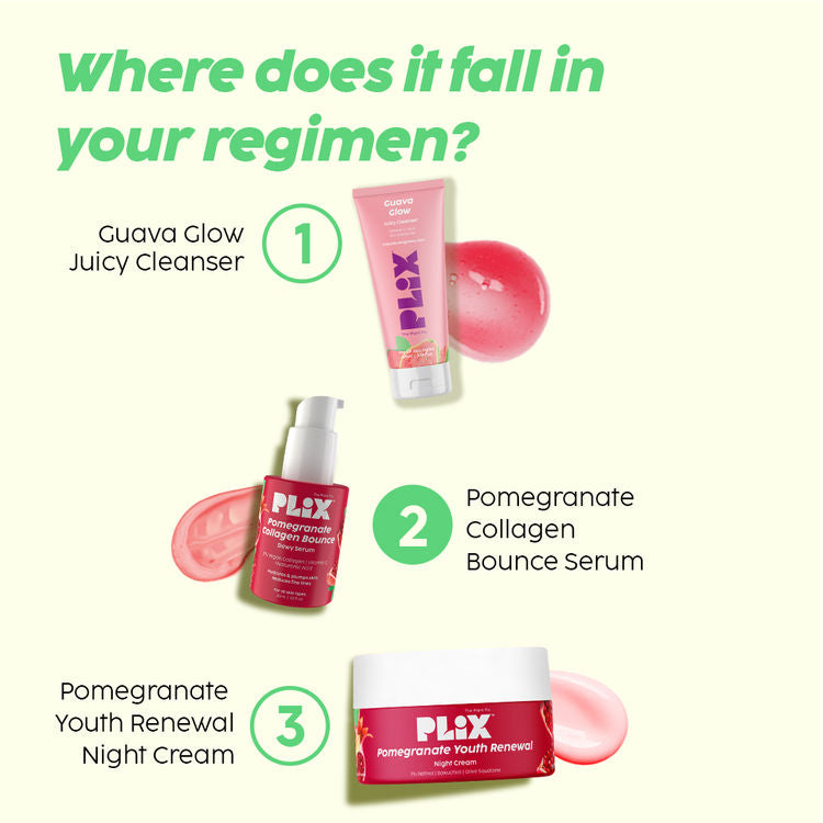 PlixPomegranate Collagen Bounce Serum
(30ml)