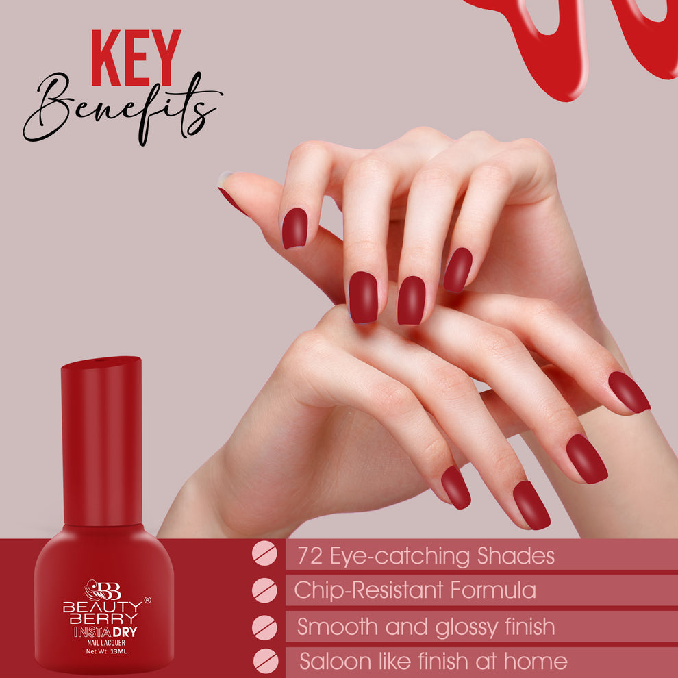 Beauty Berry Insta Dry Nail Lacquer (LAVENDER DUST-17)