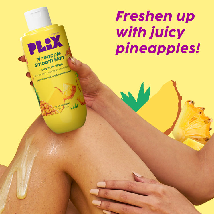 Plix Pineapple Duo With Body Wash & De-Pigmentation Facewash & Moisturizer
(3 pcs)