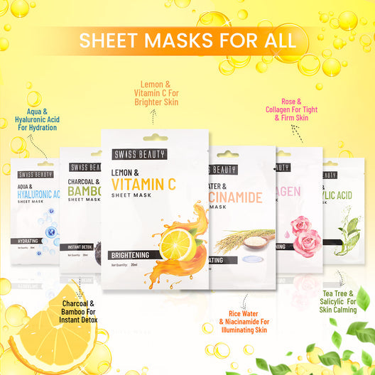 Swiss Beauty Lemon & Vitamin C Sheet Mask