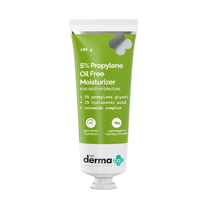 The derma co 5% Propylene Oil-Free Moisturizer with Propylene Glycol & Hyaluronic Acid - 100 g