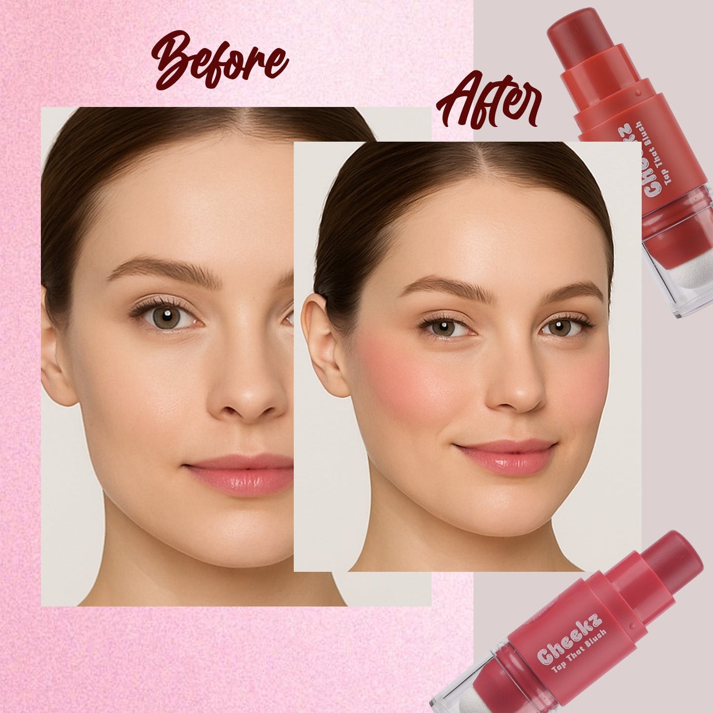 Fashion Colour Cheekz Tap Tint & Blush (01 Nude Pink)