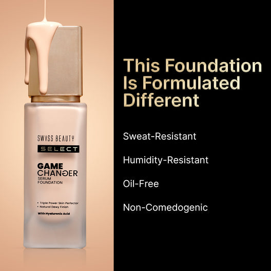 Swiss Beauty Select Game Changer Serum Foundation (08 Golden Toffee)