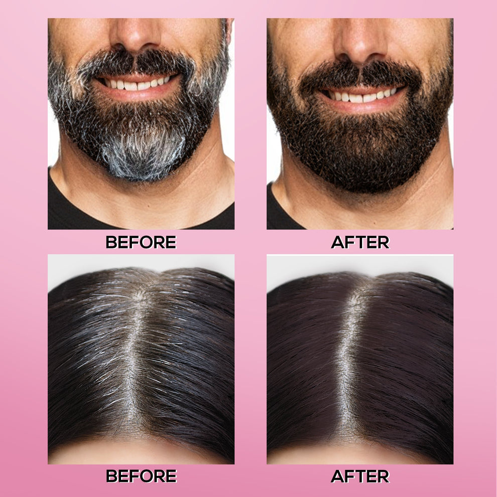 RENEE Cover Up Hair Powder- For Instant Grey Hair Coverage & Root Touch-Up (Brown)