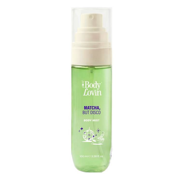 Plum BodyLovin’ Matcha, But Disco Body Mist, Long-Lasting, Lactonic Matcha Fragrance (100ml)