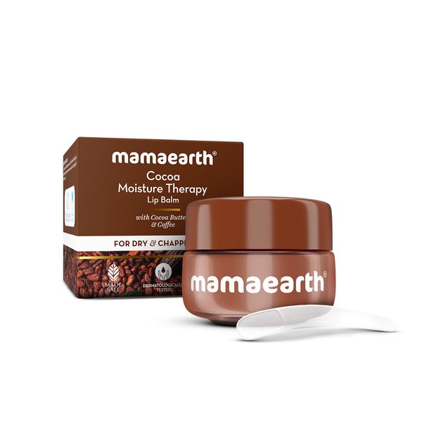 Mamaearth Cocoa Moisture Therapy Lip Balm with Cocoa Butter & Coffee for Dry & Chapped Lips 15 g