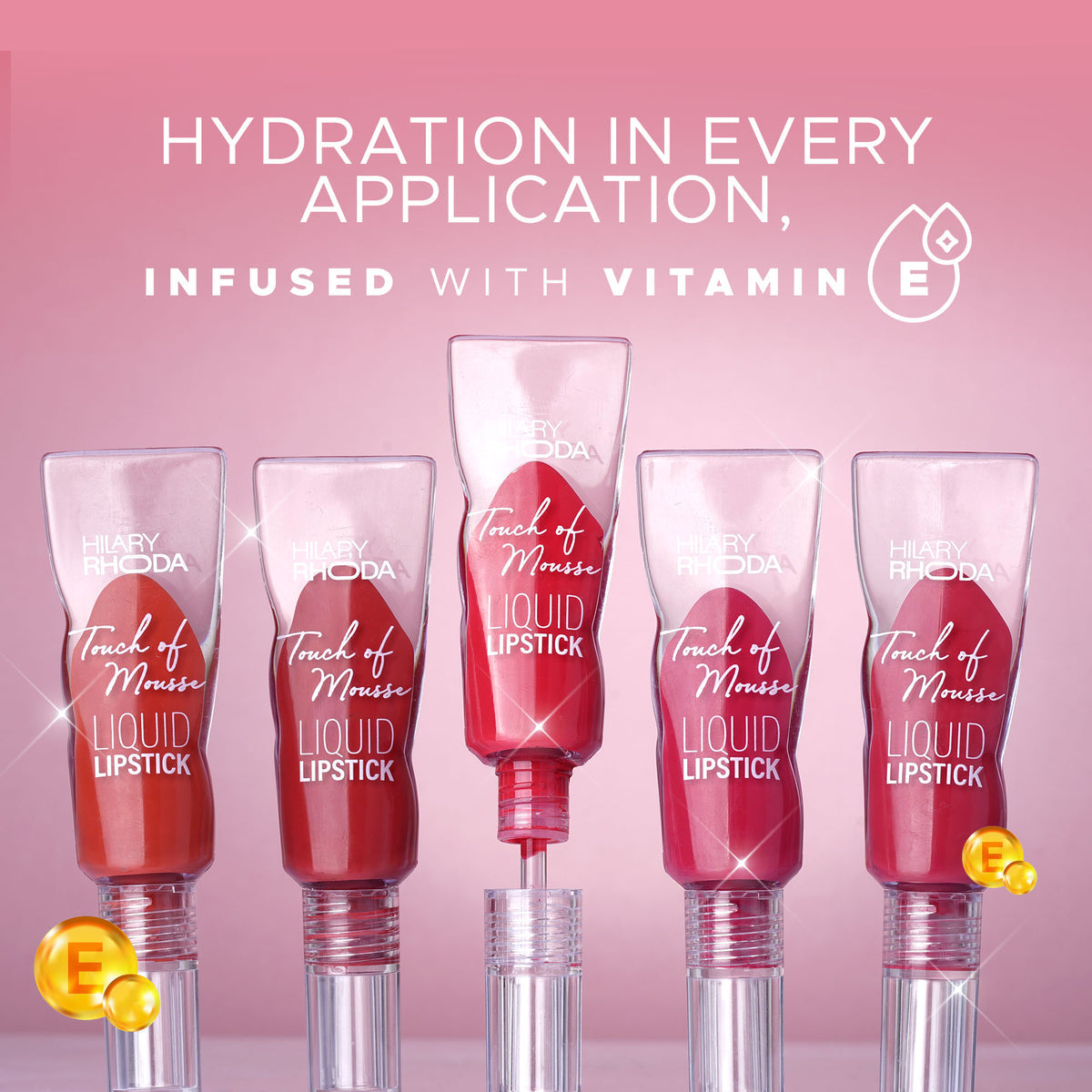 Hilary Rhoda Touch Of Mousse Lipstick(Pink Casual 03)