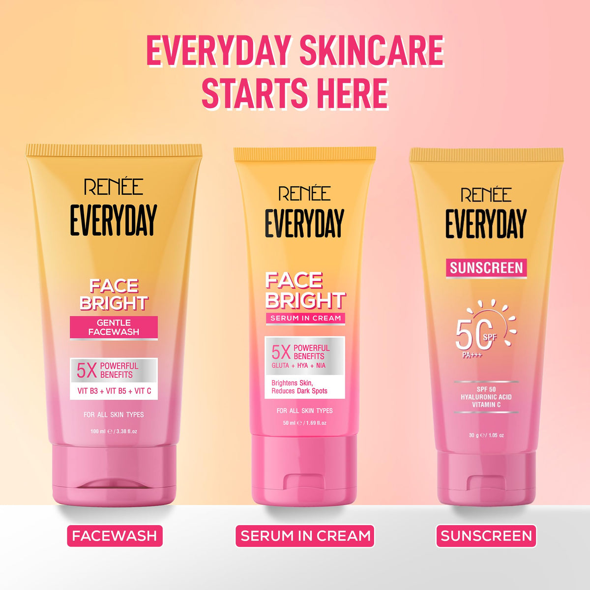RENEE Everyday Face Bright Serum In Cream Pack of 2