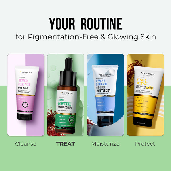 Dr. Sheth's Kesar & 2% Kojic Acid Ampoule Serum