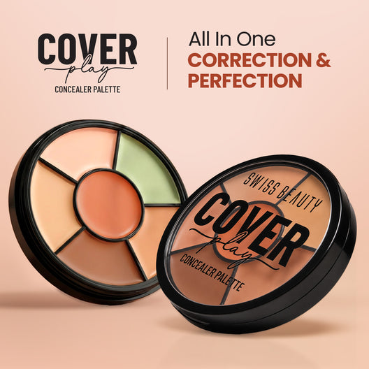 Swiss beauty Cover Play Concealer Palette / Medium to Dark