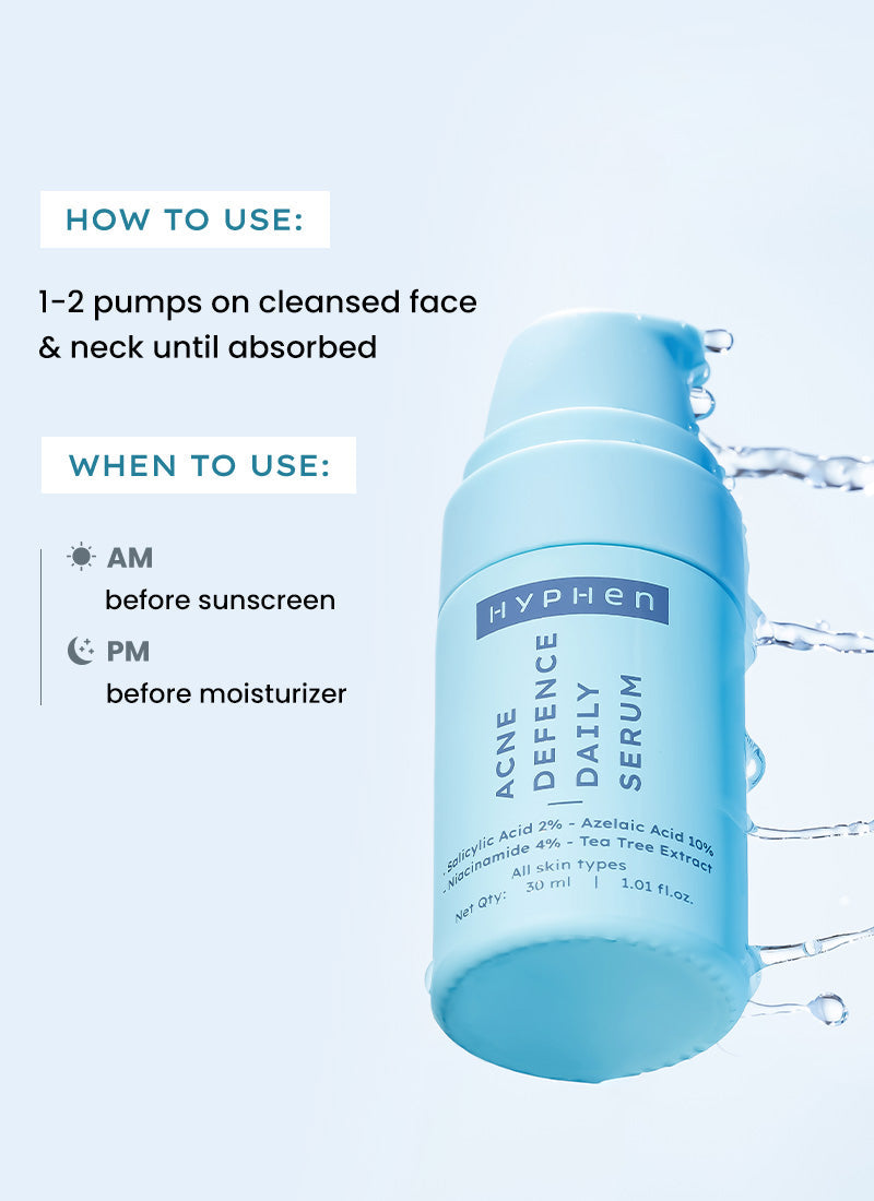 Hyphen Anti acne face serum with 10% azelaic acid & 2% salicylic acid - 30 ml