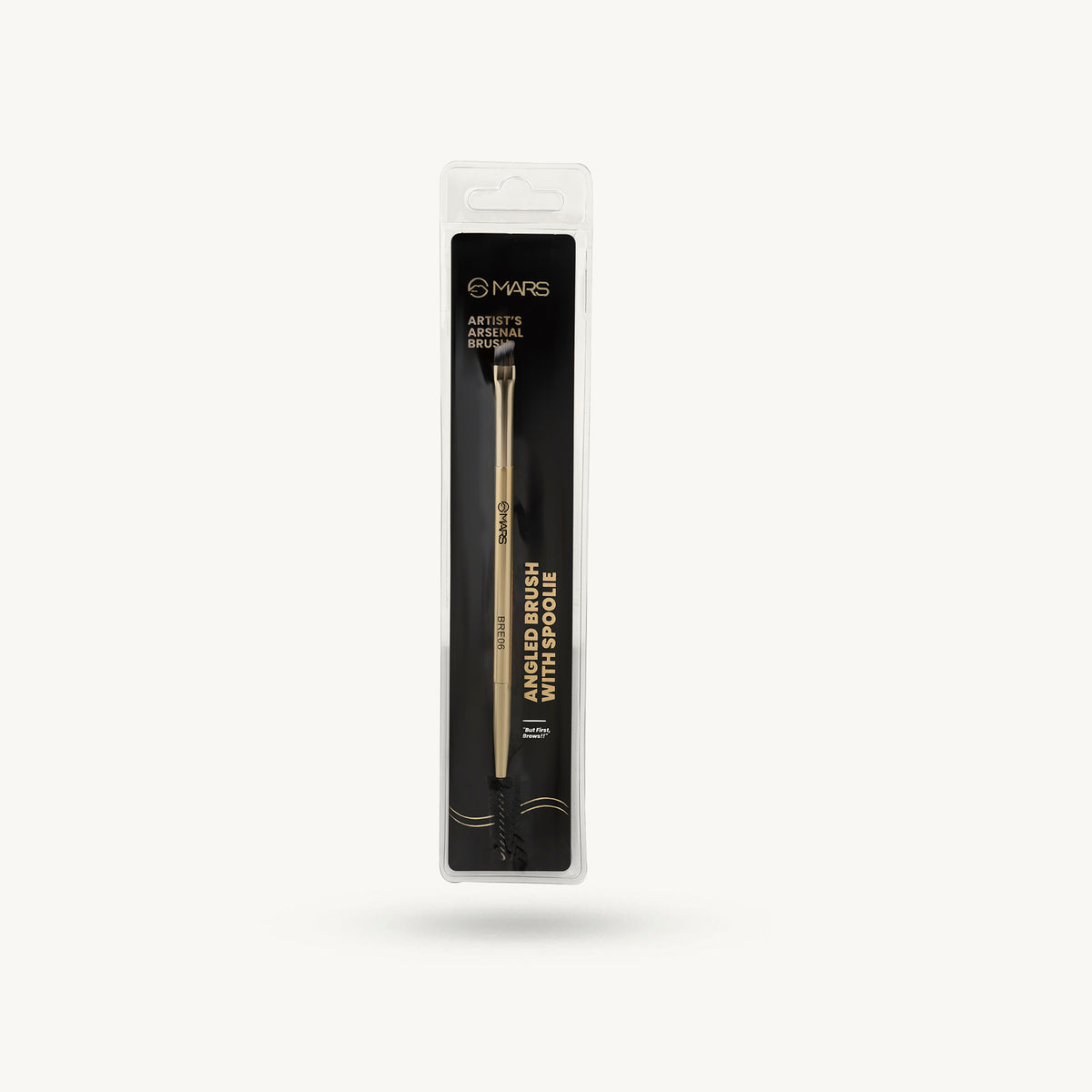 Mars Artist's Arsenal Brush | Angled Brush With Spoolie