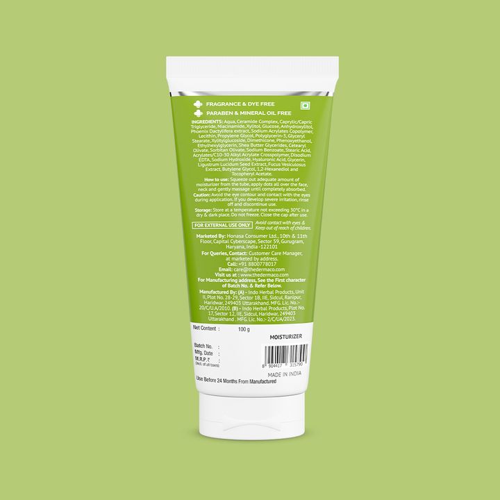 The Derma Co 4% Ceramide Barrier Repair Moisturizer with Ceramide, Niacinamide, and Oxylance - 100gm