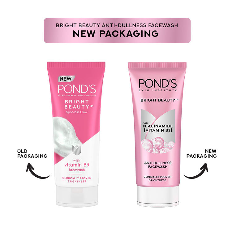Ponds Bright Beauty Facewash with Niacinamide, For Glass Skin-like Shine
(200g)