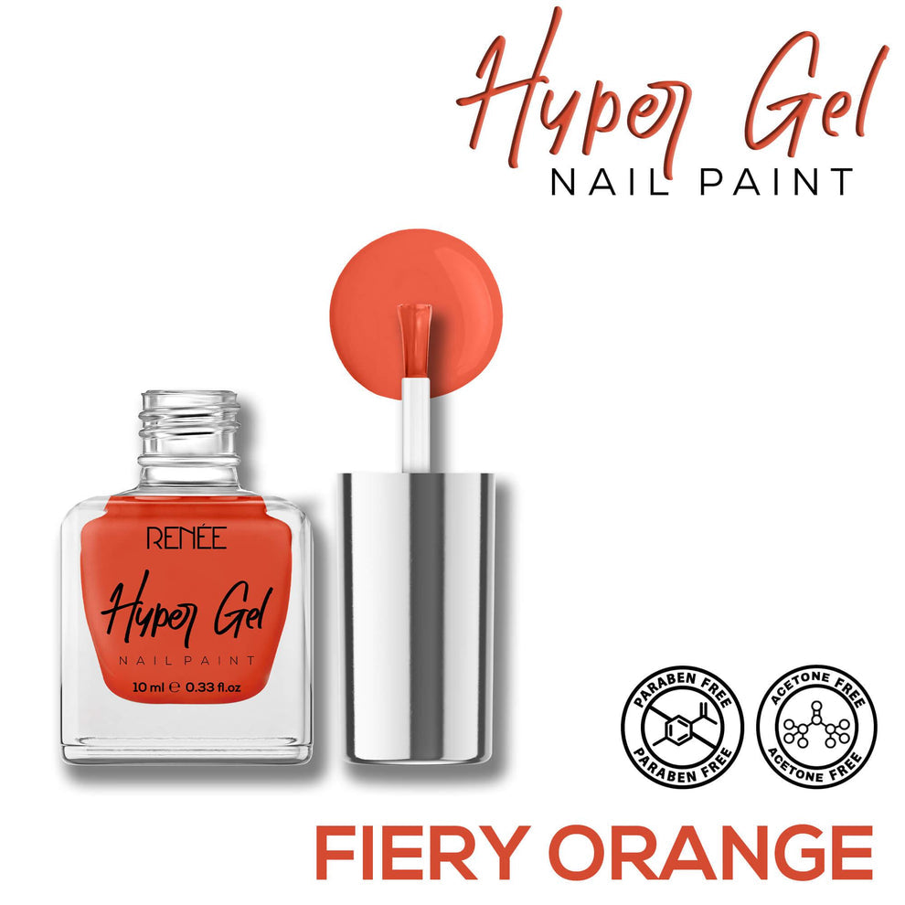 RENEE Hyper Gel Nail Paint 10ml (18 Fiery Orange)