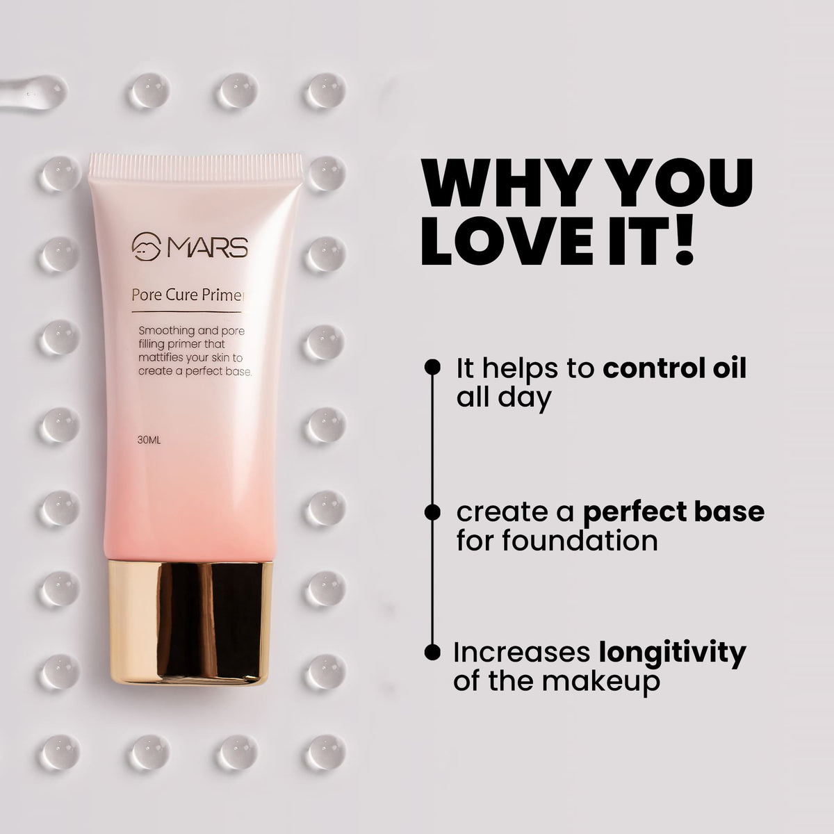 MARS Pore Filling Primer | Pore Cure Primer 30ml