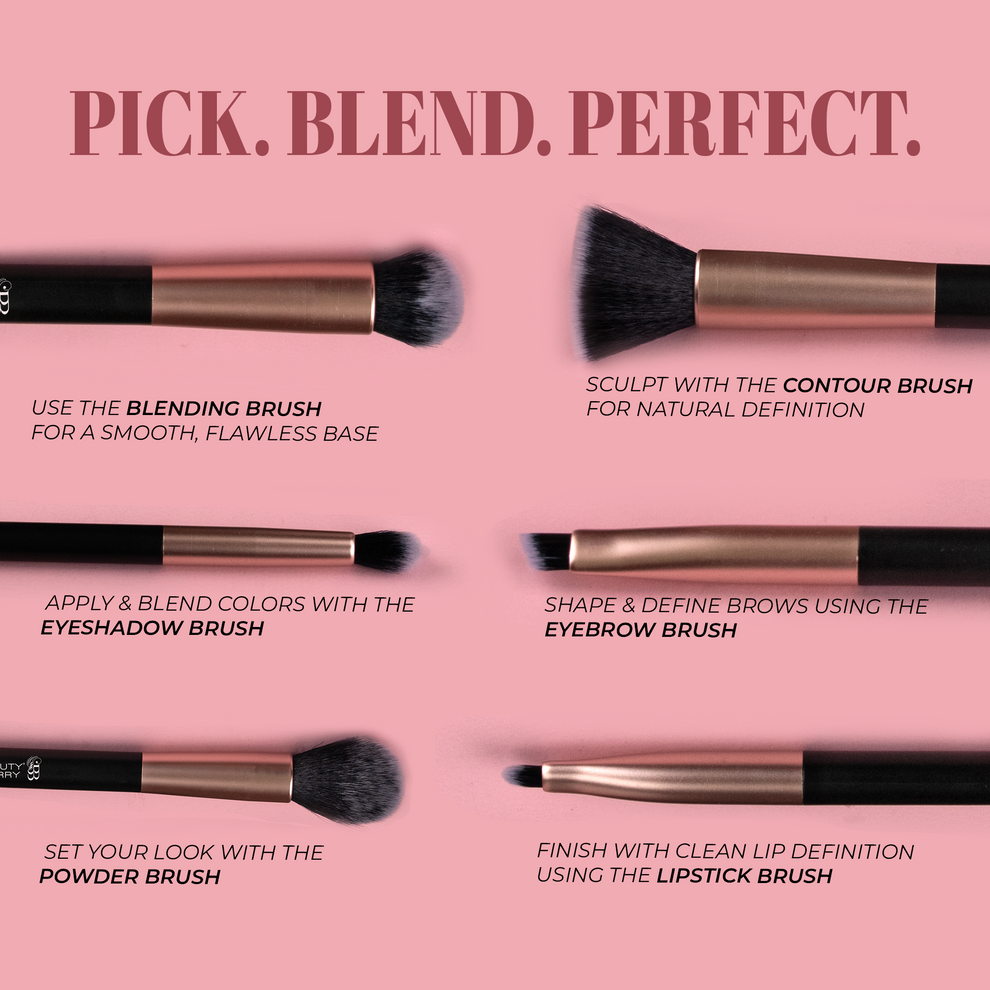 Beauty Berry Face & Eyes Brush Set