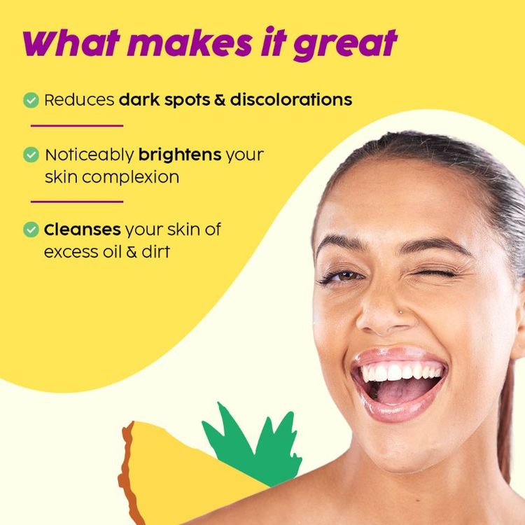 Plix 5% Pineapple Foaming Facewash For Depigmentation, For Skin Brightening & Even Toned Complexion
(100ml)