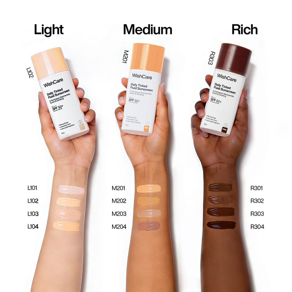 Wishcare Daily Tinted Fluid Sunscreen (M204)