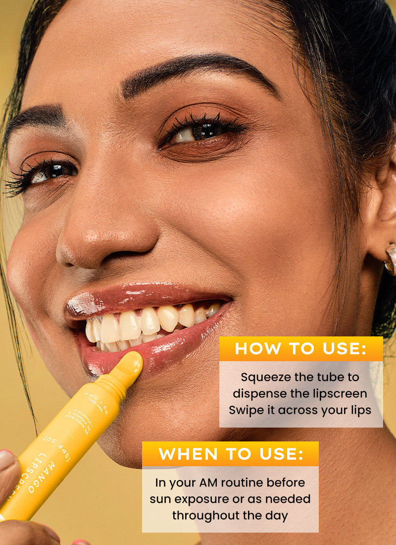 Hyphen Mango lip screen spf 50 pa++++ with 2% kojic acid