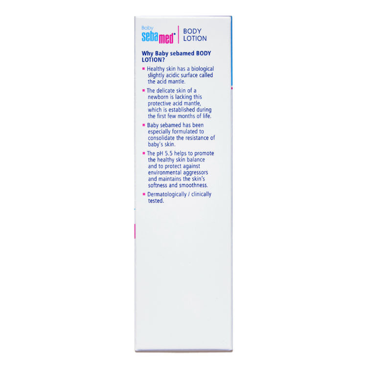 Sebamed Baby Body Lotion, pH 5.5, Long Lasting Moisturiser, Quickly Absorbed
(50ml)
