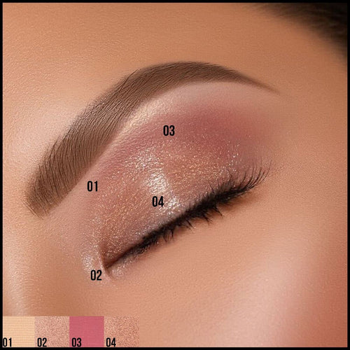 Insight cosmetics Gorgeous 16 Eyeshadow Palette (Golden Skyline)