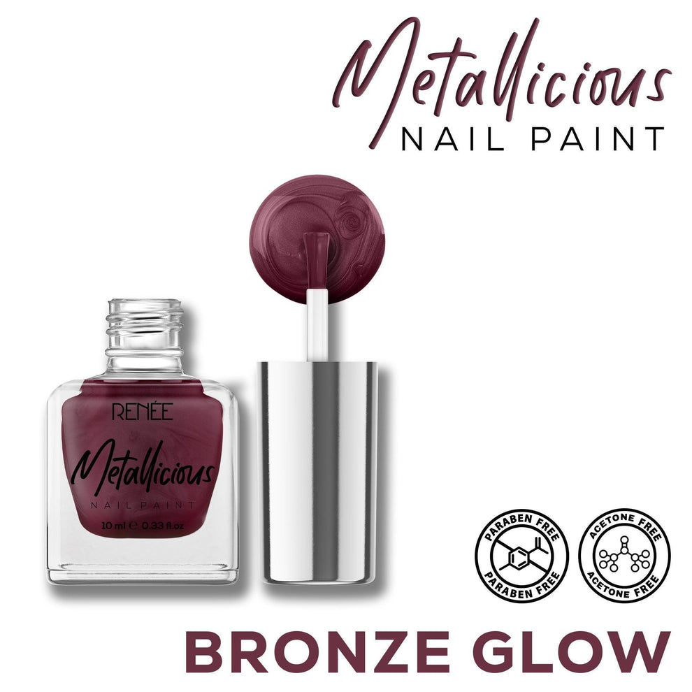RENEE Metallicious Nail Paint (14 Bronze Glow)