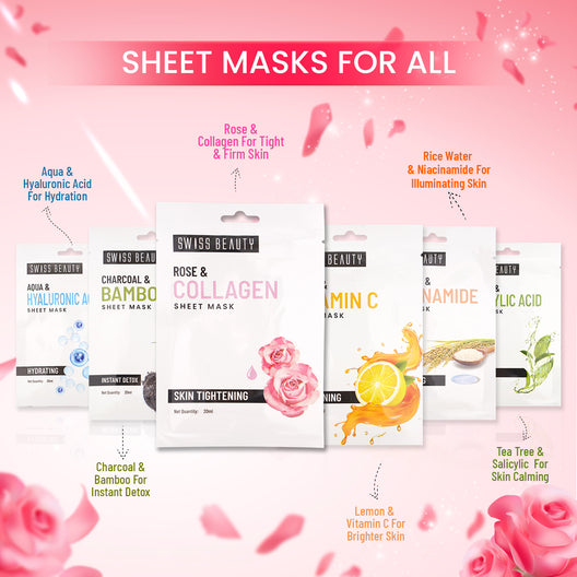 Swiss beauty Rose & Collagen Sheet Mask