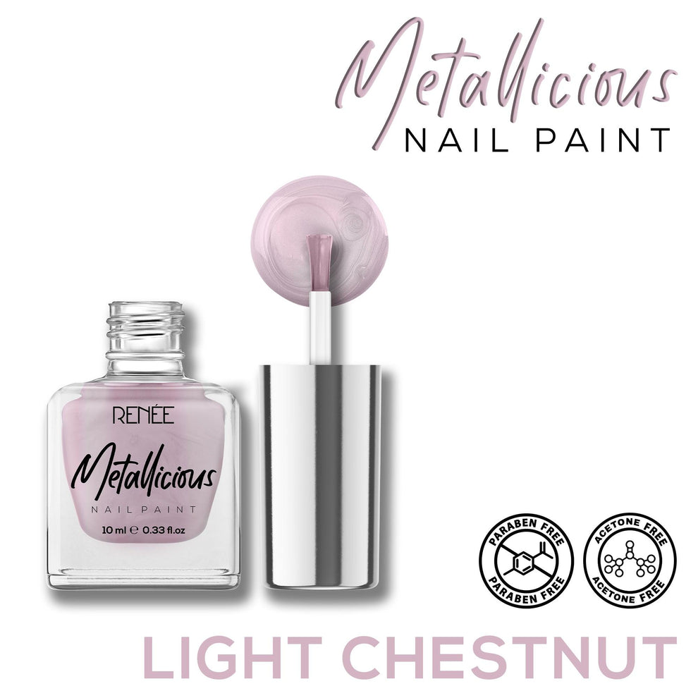 RENEE Metallicious Nail Paint (05 Light Chestnut)