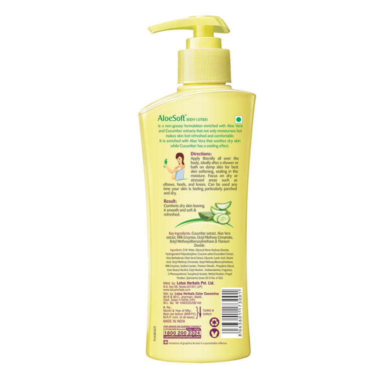 Lotus Herbals AloeSoft Daily Body Lotion SPF 20 (250ml)