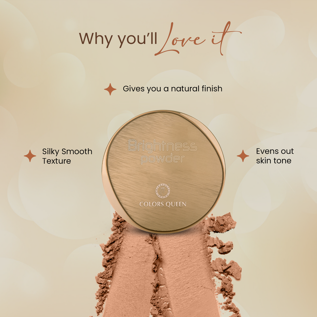 Colors Queen Brightness Powder (03 Golden Sand)